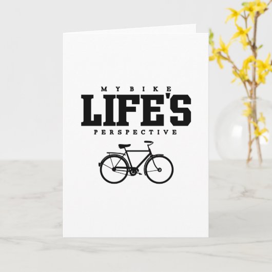 MIJN FIETSEN - HET PERSPECTIEF VAN HET LEVEN KAART (Gele Bloem)