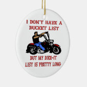 Mijn fietslijst is vrij lang keramisch ornament (Rechts)