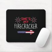 Mijn Firecracker op 4 juli die paren aanpast H Muismat (Met muis)