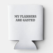 Mijn flabbers zijn een grappig citaat blikjeskoeler (Achterkant)