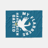 Mijn Flabbers Zijn Gasted Droevige Retro Funn Fleece Deken (Voorkant (Horizontaal))