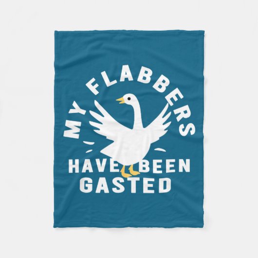 Mijn Flabbers Zijn Gasted Droevige Retro Funn Fleece Deken (Voorkant)