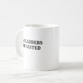 Mijn flabbers zijn Gasted Funny Quote Coffee Mok (Voorkant links)