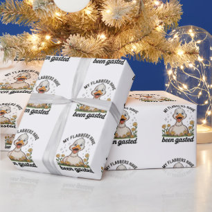 Mijn Flabbers Zijn Gasted Gans Sarcastische Humor Cadeaupapier