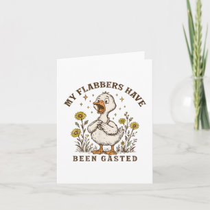 Mijn flabbers zijn vergast Funny Goose Floral Sun Kaart