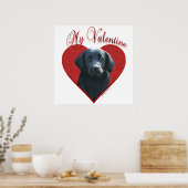 Mijn Flat-Coated Retriever Valentijn Poster (Keuken)
