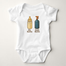 Mijn flesje, papa's flesje romper