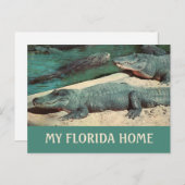 Mijn Florida Thuis Gator Ansichtkaart Briefkaart (Voorkant / Achterkant)