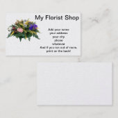 Mijn Florist-winkel Visitekaartje (Voorkant / Achterkant)