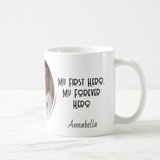 Mijn Forever Hero en aangepaste foto Koffiemok (Rechts)