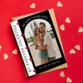 Mijn forever Valentijn moderne stijlvolle foto Feestdagenkaart