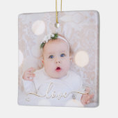 Mijn foto Mijn Baby is aangepast Keramisch Ornament (Links)