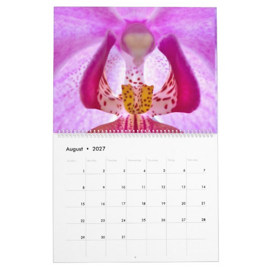 Mijn fower-agenda kalender (Aug 2027)