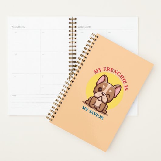 Mijn Franse Bulldog Is Mijn Redder cute Franse Bul Planner (Display)