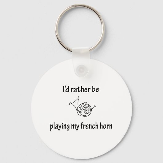 Mijn Franse hoorn afspelen Sleutelhanger (Voorkant)
