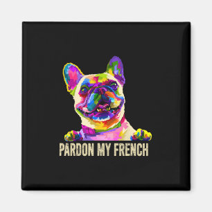 Mijn Franse - Pop Art Leuke Franse Bulldog Magneet