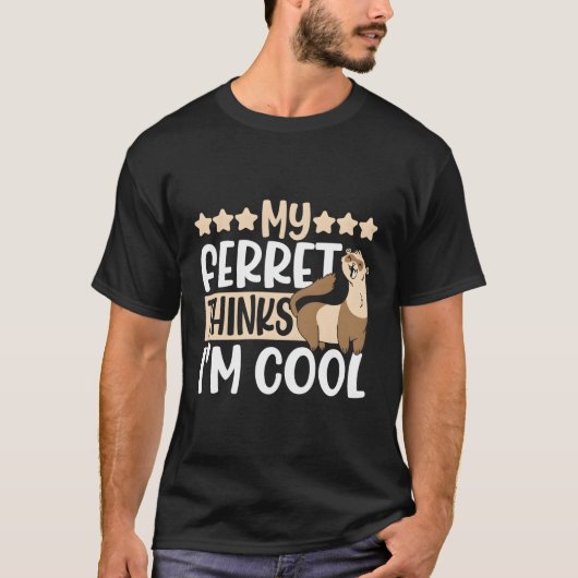 Mijn fret denkt dat ik wezel ben t-shirt (Voorkant)