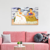 Mijn Frida-serie : Twee Fridas Canvas Afdruk (Insitu (Woonkamer))