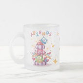 Mijn FRIENDS en ik zijn gek Matglas Koffiemok (Links)