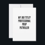 Mijn functietitel? Professionele poep patroller Bedankkaart<br><div class="desc">hondenroller cadeau</div>