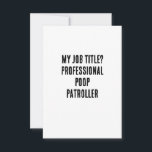 Mijn functietitel? Professionele poep patroller Bedankkaart<br><div class="desc">hondenroller cadeau</div>