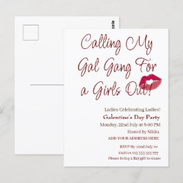 Mijn Gal Gang voor meisjes roepen Galentine's Day Briefkaart