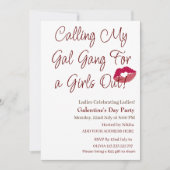 Mijn Gal Gang voor meisjes roepen Galentine's Day Kaart (Voorkant)