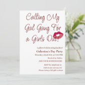 Mijn Gal Gang voor meisjes roepen Galentine's Day Kaart (Staand voorkant)