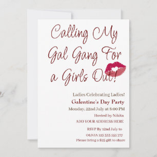 Mijn Gal Gang voor meisjes roepen Galentine's Day Kaart