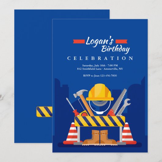 Mijn game-dag in de bouw kaart (Voorkant / Achterkant)