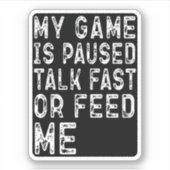 MIJN GAME IS BETAALD MET SNELLE TALK OF DICHT ME G STICKER (Voorkant)