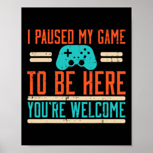 Mijn game werd tijdelijk stopgezet zodat ik hier n poster