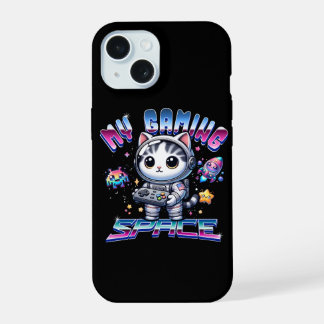 MIJN GAMER RUIMTE - KAWAII RUIMTE KAT iPhone 15 CASE