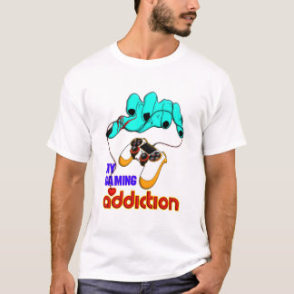 Mijn gameverslaving, Gamer typografie T-shirt