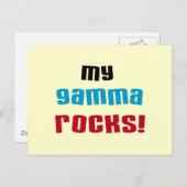 Mijn Gamma Rocks T-shirts en geschenken Briefkaart (Voorkant / Achterkant)