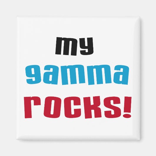 Mijn Gamma Rocks T-shirts en geschenken Magneet (Voorkant)