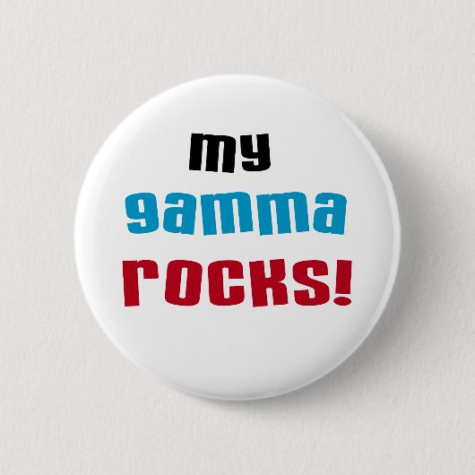 Mijn Gamma Rocks T-shirts en geschenken Ronde Button 5,7 Cm (Voorkant)