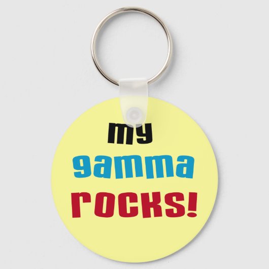 Mijn Gamma Rocks T-shirts en geschenken Sleutelhanger (Voorkant)