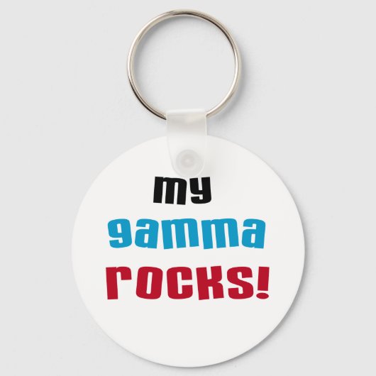 Mijn Gamma Rocks T-shirts en geschenken Sleutelhanger (Voorkant)
