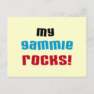 Mijn Gammie Rocks T shirten en geschenken Briefkaart