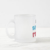 Mijn Gammie Rocks T shirten en geschenken Matglas Koffiemok (Links)