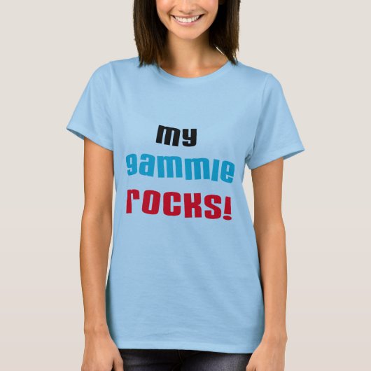 Mijn Gammie Rocks T shirten en geschenken T-shirt (Voorkant)