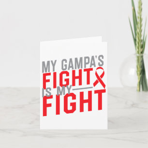 Mijn Gampa's Fight Is My Fight Bloedkanker Awarene Kaart