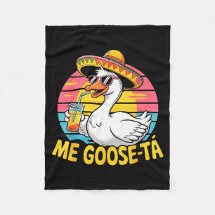 Mijn gans naar cinco de mayo Spaanse gans sombrero Fleece Deken
