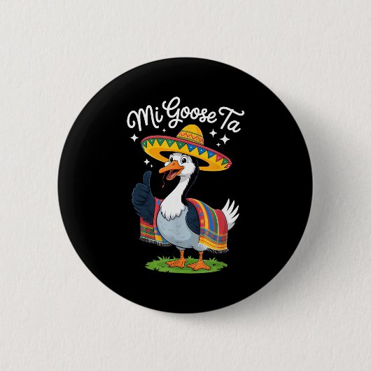 Mijn Gans Naar Grappige Gans Liefhebbers Cinco De Ronde Button 5,7 Cm (Voorkant)