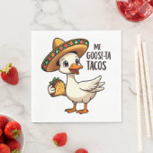 Mijn gans naar tacos Grappige Mexicaanse Taco Lief Servet (Insitu)