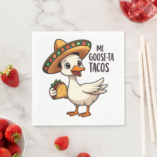 Mijn gans naar tacos Grappige Mexicaanse Taco Lief Servet (Insitu)