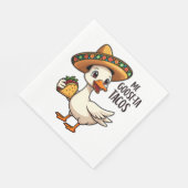 Mijn gans naar tacos Grappige Mexicaanse Taco Lief Servet (Hoek)