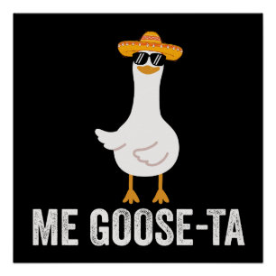 Mijn Gans Ta Grappige Mexicaanse Spaanse Gans Pun Perfect Poster