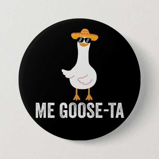 Mijn Gans Ta Grappige Mexicaanse Spaanse Gans Puns Ronde Button 7,6 Cm (Voorkant)